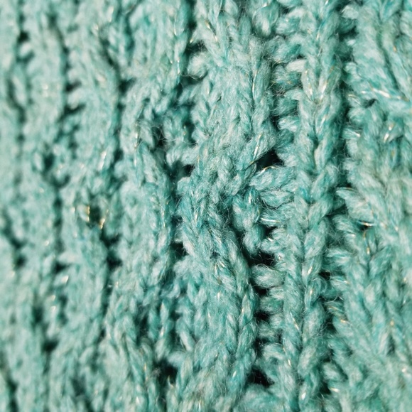 Mint green chunky knit sweater XL Merona Target - Picture 2 of 4